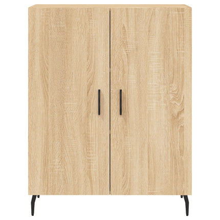 Högskåp sonoma-ek 69,5x34x180 cm konstruerat trä