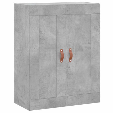 Högskåp betonggrå 69,5x34x180 cm konstruerat trä
