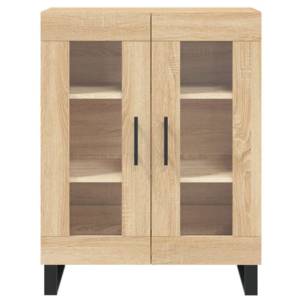 Högskåp sonoma-ek 69,5x34x180 cm konstruerat trä
