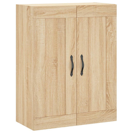 Högskåp sonoma-ek 69,5x34x180 cm konstruerat trä