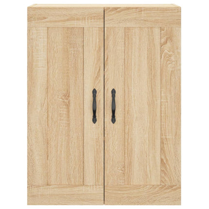 Högskåp sonoma-ek 69,5x34x180 cm konstruerat trä
