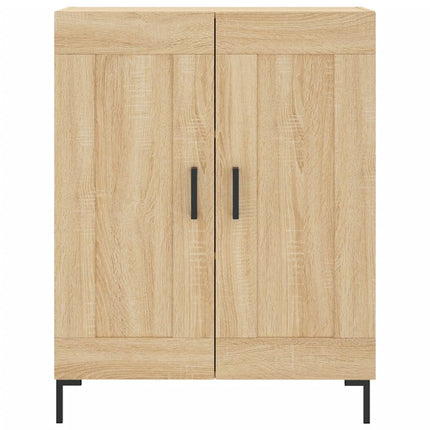 Högskåp sonoma-ek 69,5x34x180 cm konstruerat trä