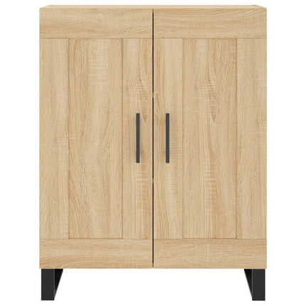 Högskåp sonoma-ek 69,5x34x180 cm konstruerat trä