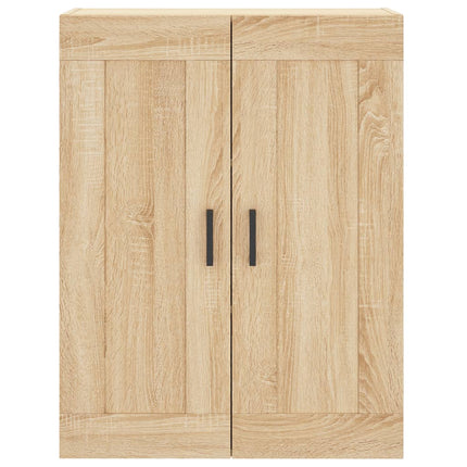 Högskåp sonoma-ek 69,5x34x180 cm konstruerat trä