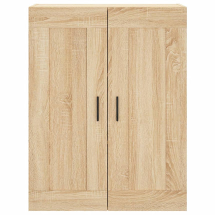 Högskåp sonoma-ek 69,5x34x180 cm konstruerat trä