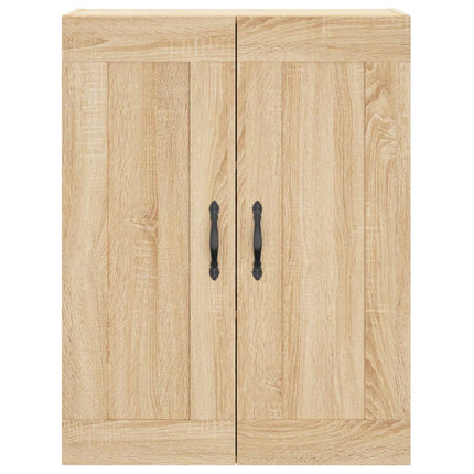 Högskåp sonoma-ek 69,5x34x180 cm konstruerat trä