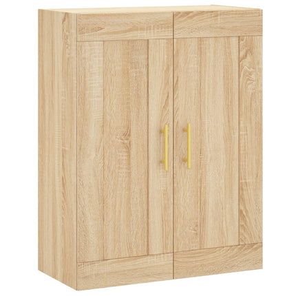 Högskåp sonoma-ek 69,5x34x180 cm konstruerat trä