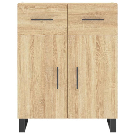 Högskåp sonoma-ek 69,5x34x180 cm konstruerat trä