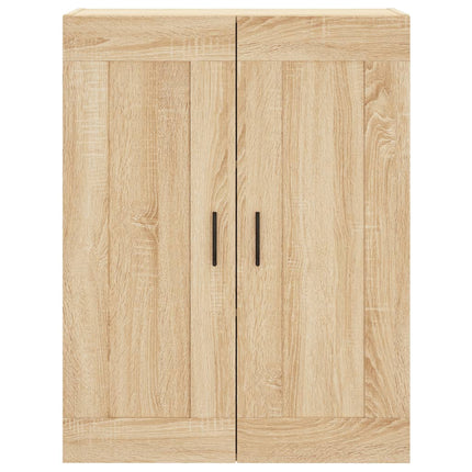 Högskåp sonoma-ek 69,5x34x180 cm konstruerat trä