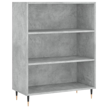 Högskåp betonggrå 69,5x34x180 cm konstruerat trä