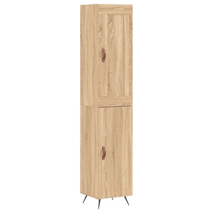 Högskåp sonoma-ek34,5x34x180 cm konstruerat trä