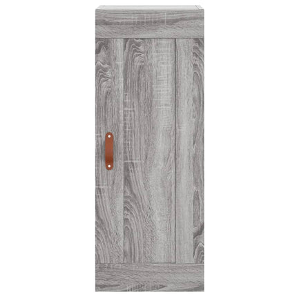 Högskåp grå sonoma 34,5x34x180 cm konstruerat trä