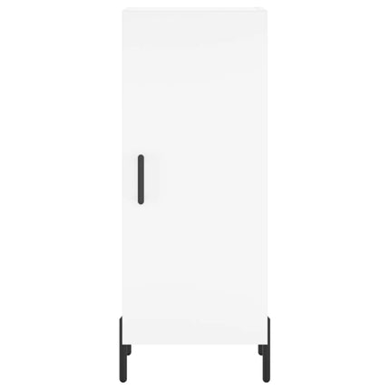 Högskåp vit 34,5x34x180 cm konstruerat trä