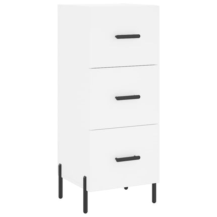 Högskåp vit 34,5x34x180 cm konstruerat trä