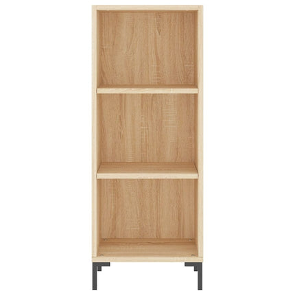 Högskåp sonoma-ek34,5x34x180 cm konstruerat trä