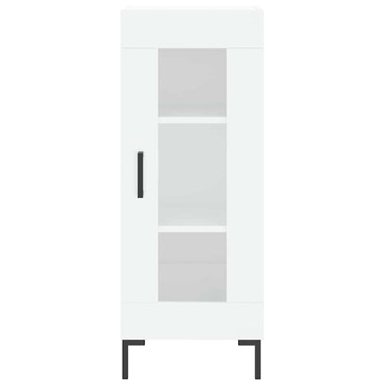 Högskåp vit 34,5x34x180 cm konstruerat trä