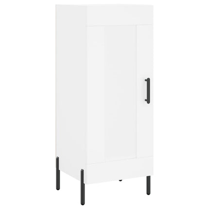 Högskåp vit 34,5x34x180 cm konstruerat trä