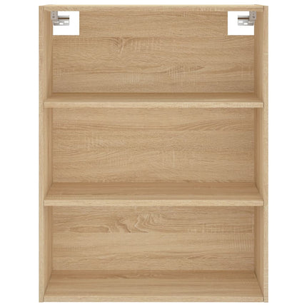 Högskåp sonoma-ek 69,5x34x180 cm konstruerat trä
