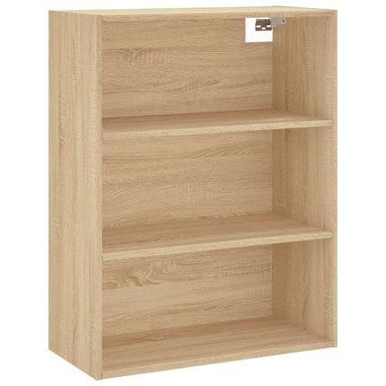 Högskåp sonoma-ek 69,5x34x180 cm konstruerat trä