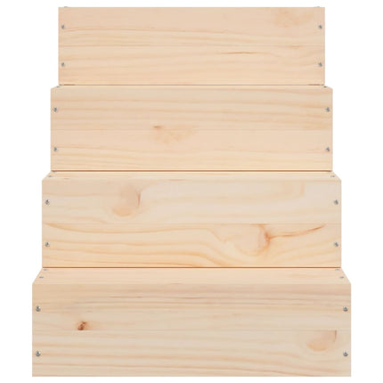 Husdjurstrappa 40x49x47 cm massiv furu