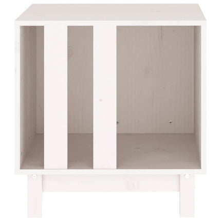 Hundkoja vit 50x40x52 cm massiv furu