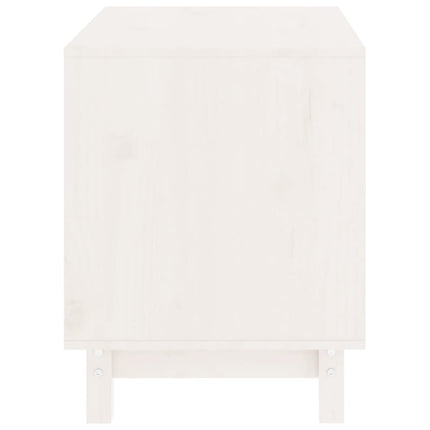 Hundkoja vit 60x45x57 cm massiv furu