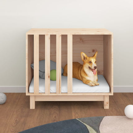 Hundkoja 70x50x62 cm massiv furu