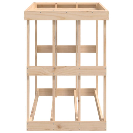 Vedställ 108x52x74 cm massiv furu