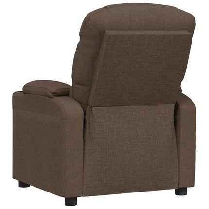 Elektrisk reclinerfåtölj Brun tyg
