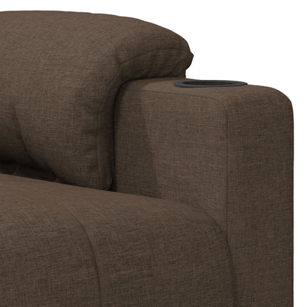 Elektrisk reclinerfåtölj Brun tyg