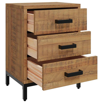 Sängbord 2 st 40x30x55 cm massiv furu