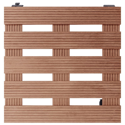 Blomvagnar 4 st brun 30x30x7,5 cm WPC