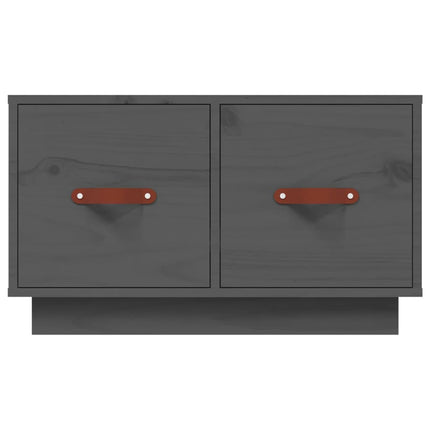 Soffbord grå 60x53x35 cm massiv furu