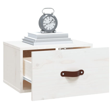 Väggmonterade sängbord vit 40x29,5x22 cm