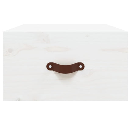 Väggmonterade sängbord vit 40x29,5x22 cm