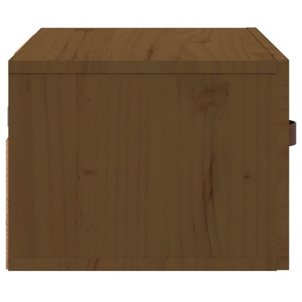 Väggmonterade sängbord Honungsbrun 40x29,5x22 cm