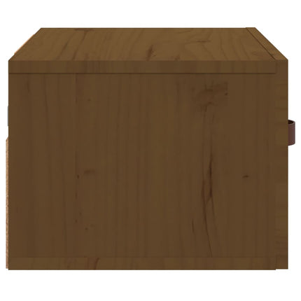 Väggmonterade sängbord 2 st Honungsbrun 40x29,5x22 cm