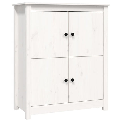 Skänk vit 83x41,5x100 cm massiv furu