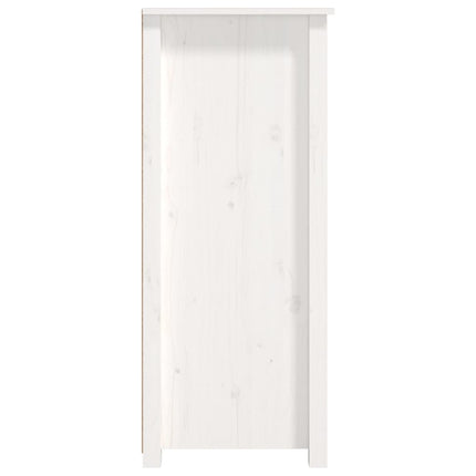 Skänk vit 83x41,5x100 cm massiv furu