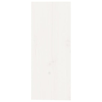 Vinskåp vit 62x25x62 cm massiv furu
