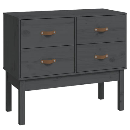Konsolbord grå 90x40x78 cm massiv furu