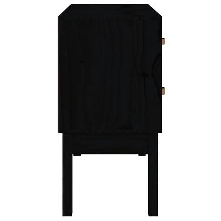 Konsolbord svart 90x40x78 cm massiv furu