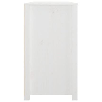 Sidoskåp vit 100x40x72 cm massiv furu