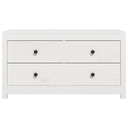 Sidoskåp vit 100x40x54 cm massiv furu