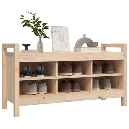 Skobänk 110x40x60 cm massiv furu