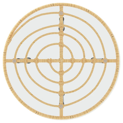 Matbord Ø50 cm härdat glas och stål