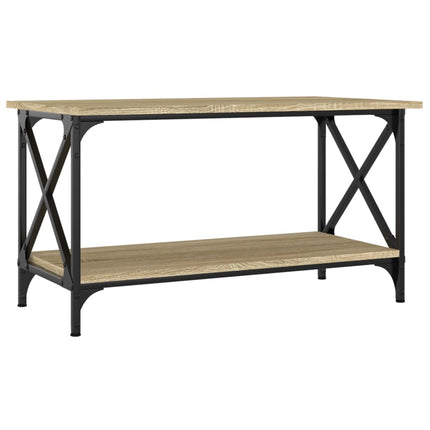 Soffbord sonoma-ek 80x45x45 cm konstruerat trä och järn
