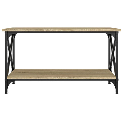 Soffbord sonoma-ek 80x45x45 cm konstruerat trä och järn