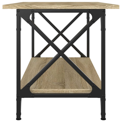 Soffbord sonoma-ek 80x45x45 cm konstruerat trä och järn