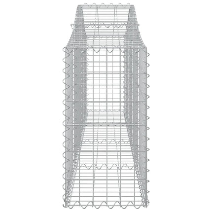 Gabioner bågformade 30 st 200x30x60/80 cm galvaniserat järn